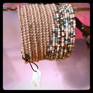 Beaded cuff bracelet